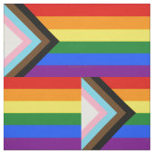 Tissu Drapeau de fierté Progress Pride de SlipperyJoe si (Échantillon)