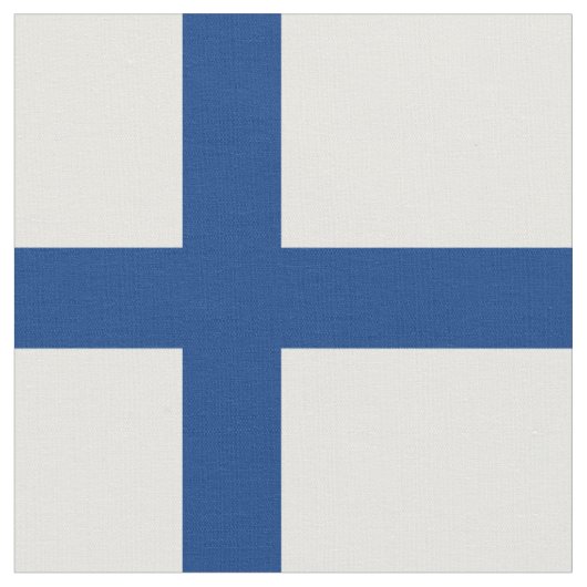 Tissu Drapeau de Finlande (Fermer)