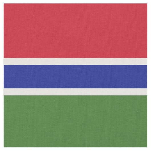 Tissu Drapeau de Gambie (Fermer)