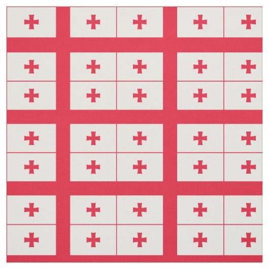 Tissu Drapeau de Géorgie (Échantillon)