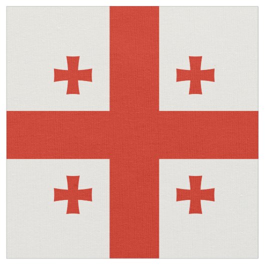 Tissu Drapeau de Géorgie (Fermer)