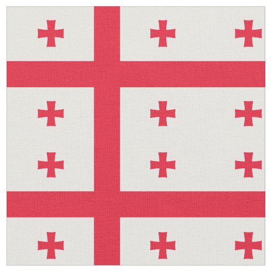Tissu Drapeau de Géorgie (Fermer)
