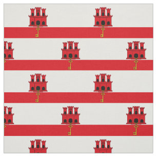 Tissu Drapeau de Gibraltar
