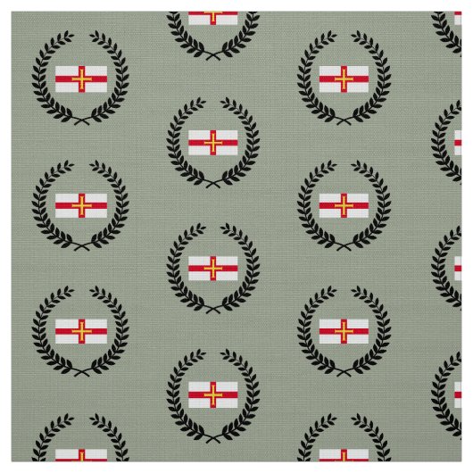 Tissu Drapeau de Guernesey (Échantillon)