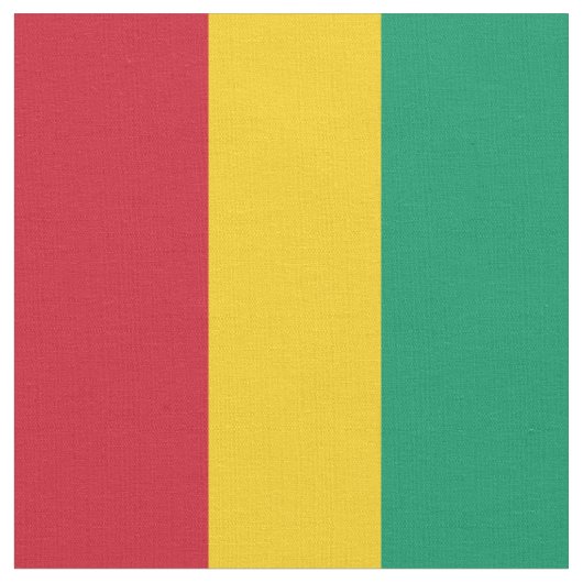 Tissu Drapeau de Guinée (Fermer)