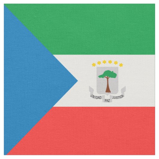 Tissu Drapeau de Guinée équatoriale (Fermer)