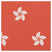 Tissu Drapeau de Hong Kong (Fermer)