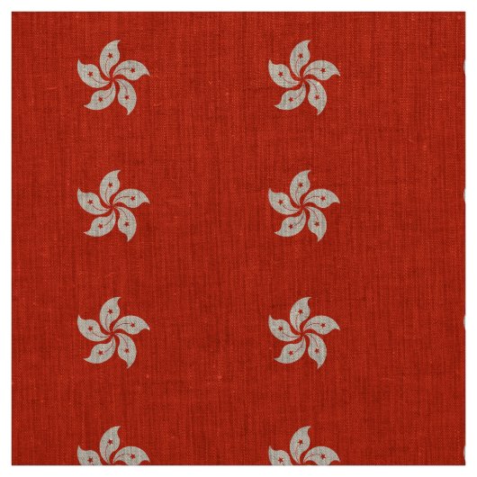 Tissu Drapeau de Hong Kong (Échantillon)
