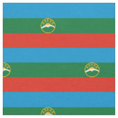 Tissu Drapeau de Karatchaï Tcherkessie (Fermer)