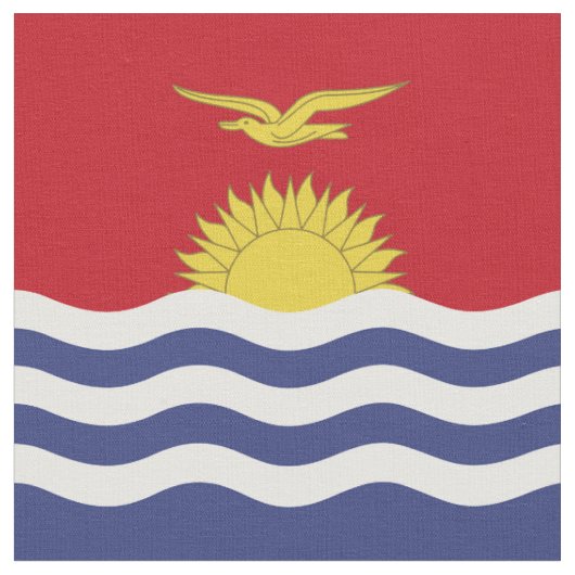 Tissu Drapeau de Kiribati (Fermer)
