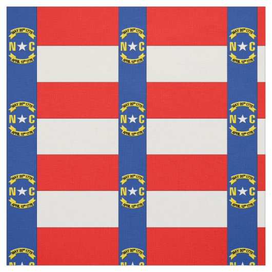 Tissu Drapeau DE LA CAROLINE DU NORD (Échantillon)