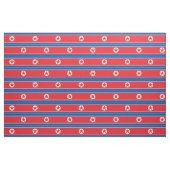 Tissu Drapeau de la Corée du Nord (Fat Quarter)