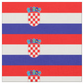 Tissu Drapeau de la Croatie (Fermer)