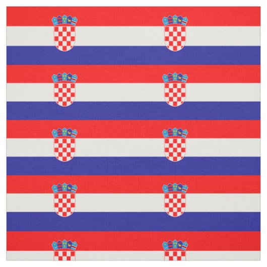 Tissu Drapeau de la Croatie (Échantillon)