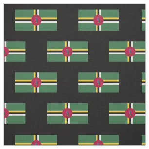Tissu Drapeau de la Dominique
