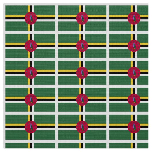 Tissu Drapeau de la Dominique (Échantillon)