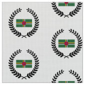 Tissu Drapeau de la Dominique (Fermer)