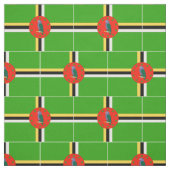 Tissu Drapeau de la Dominique (Échantillon)