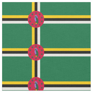 Tissu Drapeau de la Dominique