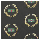 Tissu Drapeau de la Dominique (Fermer)