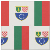 Tissu Drapeau de la Fédération de Bosnie-Herzégovine (Fermer)