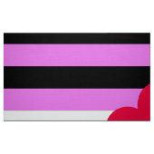 Tissu Drapeau de la Fierté de fille en cuir (Fat Quarter)