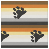 Tissu Drapeau de la fierté de l'ours avec paw (Fermer)