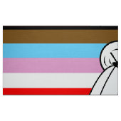 Tissu Drapeau de la fierté de progrès LGBTQ+ (Fat Quarter)