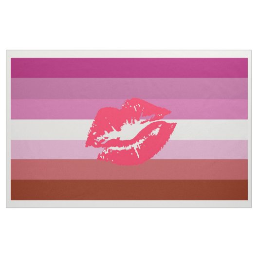 Tissu Drapeau de la fierté lesbienne (Yard)