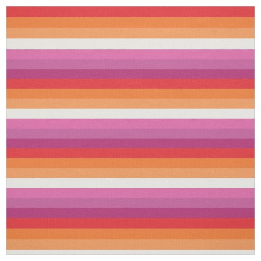 Tissu Drapeau de la fierté lesbienne (Échantillon)