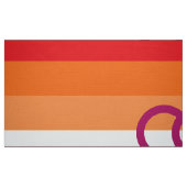 Tissu Drapeau de la fierté lesbienne WLW (coucher du sol (Fat Quarter)