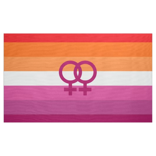 Tissu Drapeau de la fierté lesbienne WLW (coucher du sol (Yard)