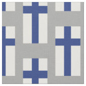 Tissu Drapeau de la Finlande (Fermer)
