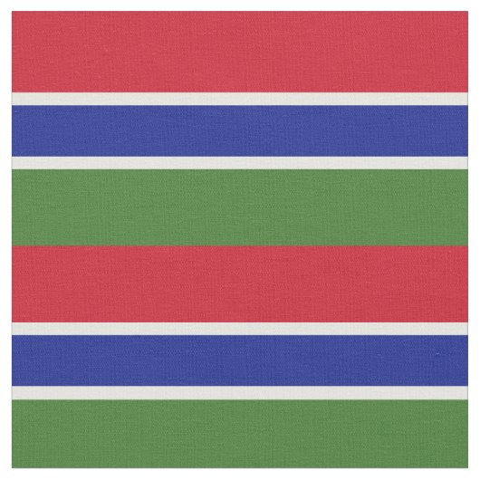 Tissu Drapeau de la Gambie (Fermer)
