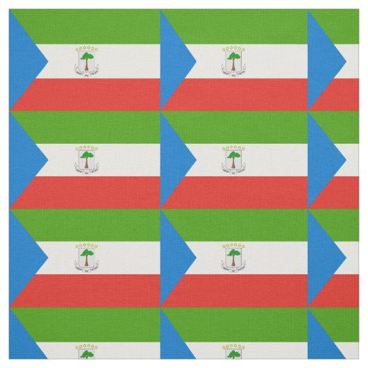 Tissu Drapeau de la Guinée équatoriale (Échantillon)
