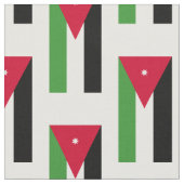 Tissu Drapeau de la Jordanie (Fermer)