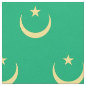Tissu Drapeau de la Mauritanie (Fermer)