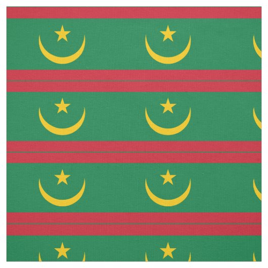 Tissu Drapeau de la Mauritanie (Échantillon)