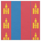Tissu Drapeau de la Mongolie (Fermer)