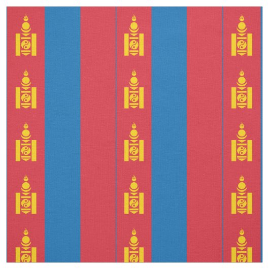Tissu Drapeau de la Mongolie (Échantillon)