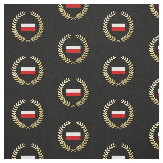 Tissu Drapeau de la Pologne (Échantillon)