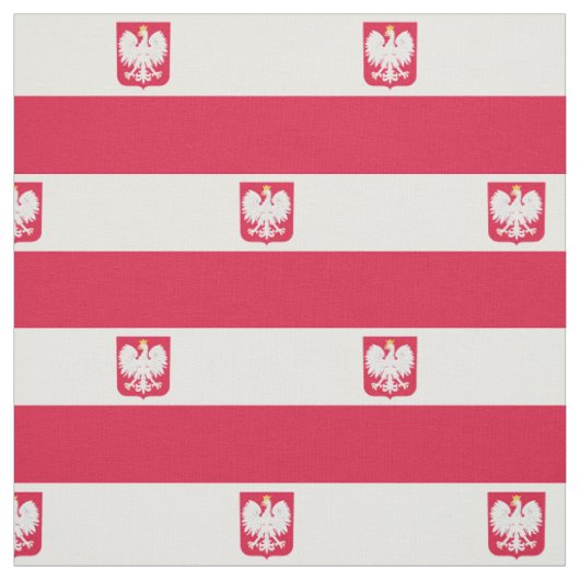 Tissu Drapeau de la Pologne (Échantillon)