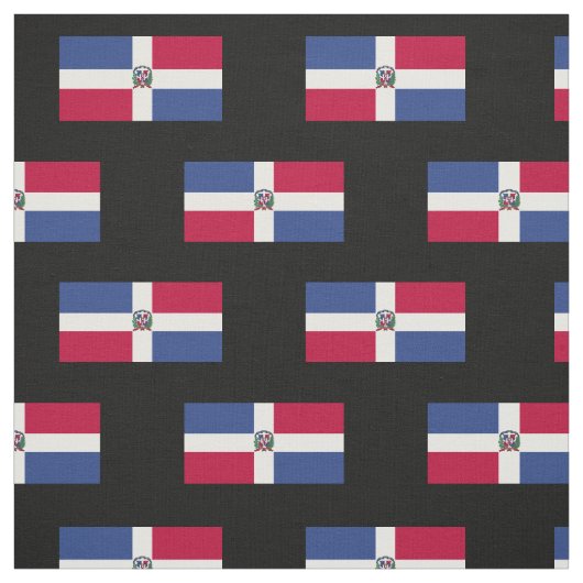 Tissu Drapeau de la République dominicaine (Échantillon)