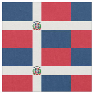 Tissu Drapeau de la République Dominicaine