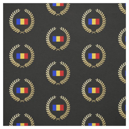 Tissu Drapeau de la Roumanie (Échantillon)