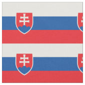 Tissu Drapeau de la Slovaquie (Fermer)