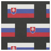 Tissu Drapeau de la Slovaquie (Fermer)