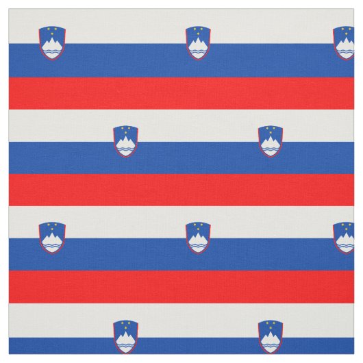 Tissu Drapeau de la Slovénie (Échantillon)