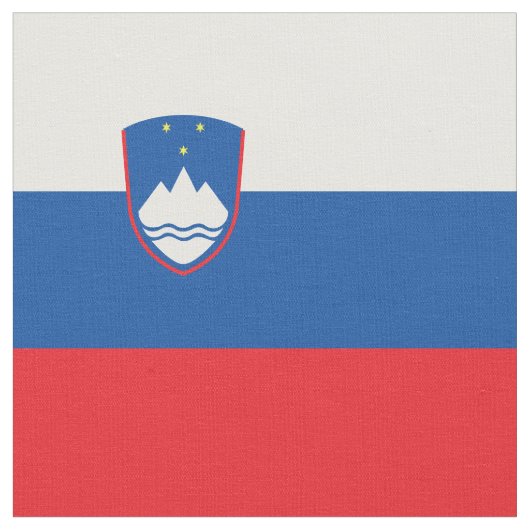 Tissu Drapeau de la Slovénie (Fermer)