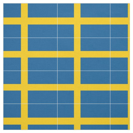 Tissu Drapeau de la Suède (Échantillon)